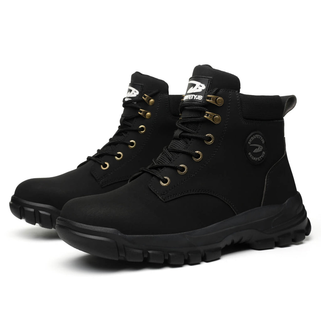 WESTMARE Rexton 6" Lightweight Steel Toe Work Boots - Black