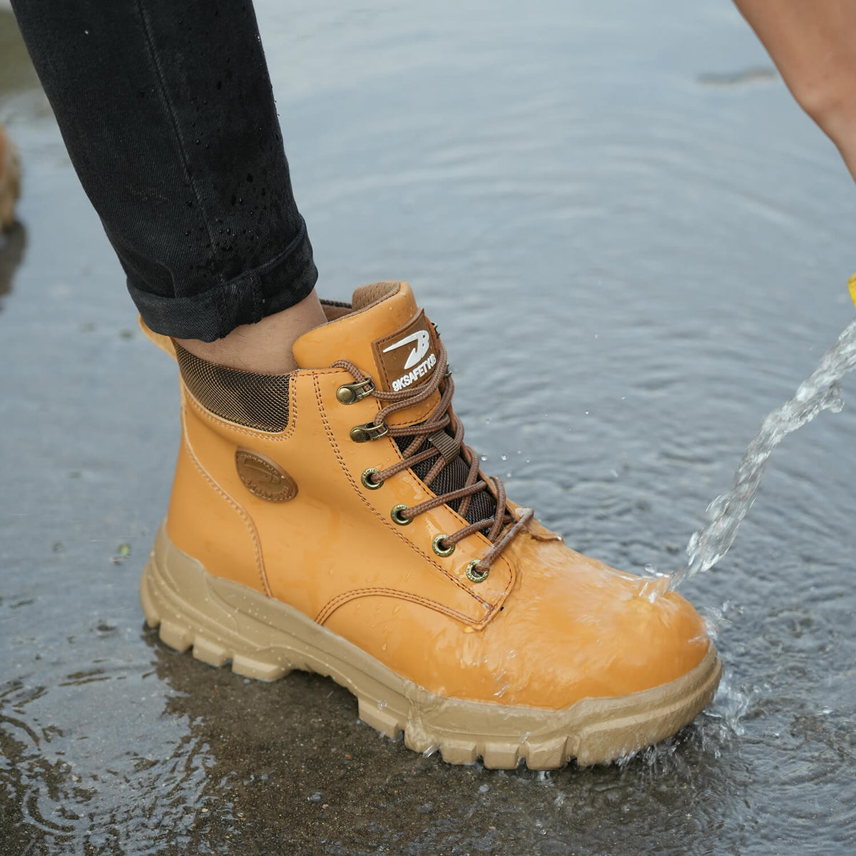 WESTMARE Rexton 6" Lightweight Steel Toe Work Boots - Yellow