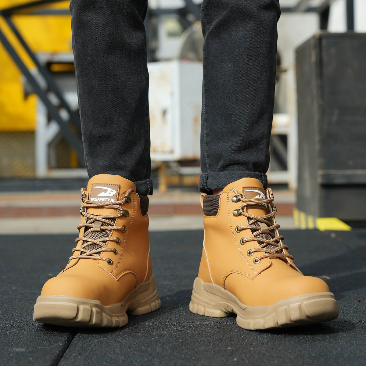WESTMARE Rexton 6" Lightweight Steel Toe Work Boots - Yellow
