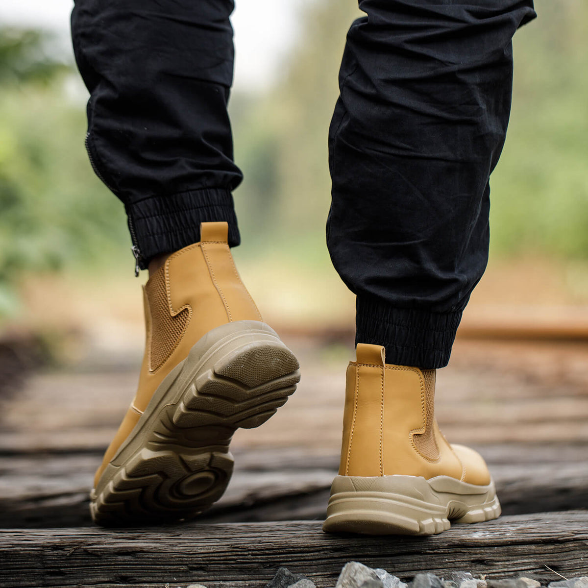WESTMARE Calder 6" Composite Toe Chelsea Work Boots - Yellow