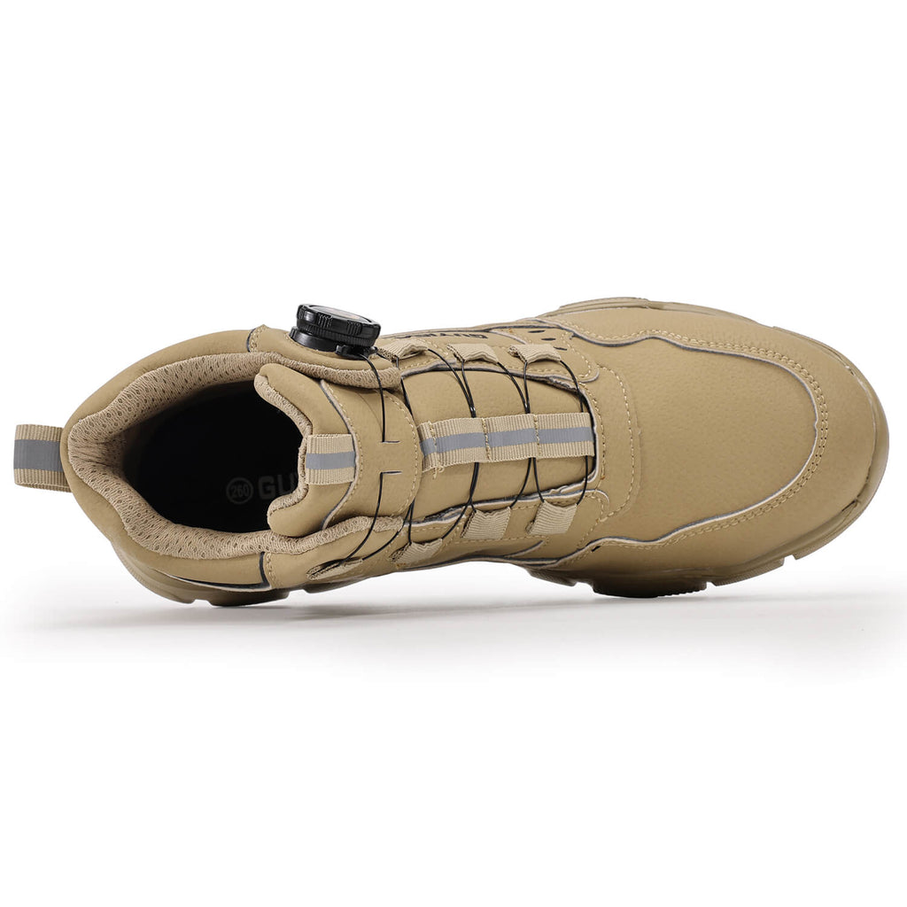 WESTMARE Terra 6" Lightweight Steel Toe Dial-Lacing Work Boots - Khaki