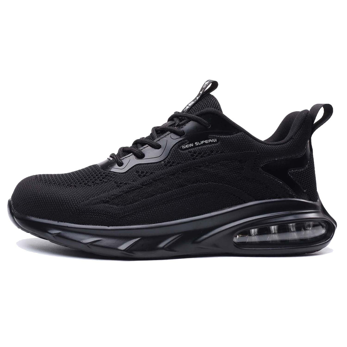 WESTMARE Propel Air-Cushion Steel Toe Work Sneakers - Black