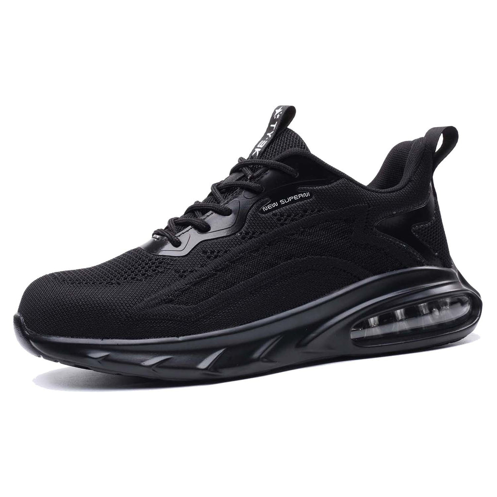 WESTMARE Propel Air-Cushion Steel Toe Work Sneakers - Black