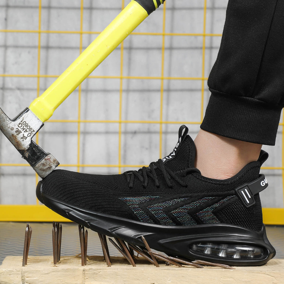 WESTMARE Air-Cushioned Lightweight Steel Toe Shoes