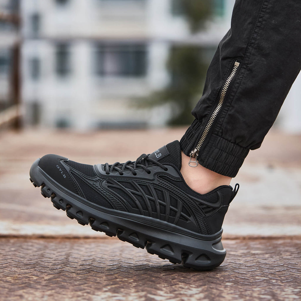 WESTMARE Axial Lightweight Steel Toe Work Sneakers - Khaki