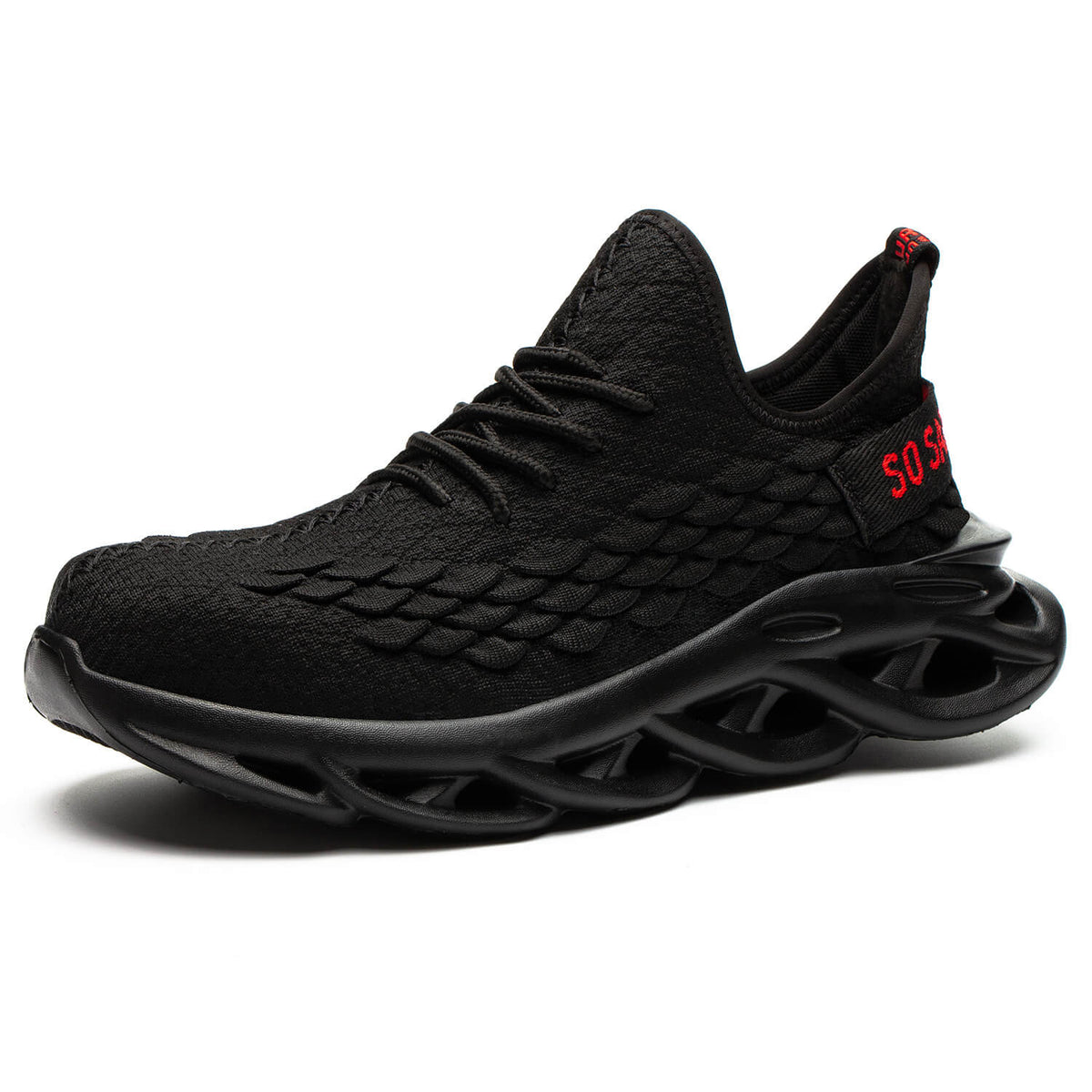 WESTMARE Zephyr Lightweight Steel Toe Work Sneakers - Black