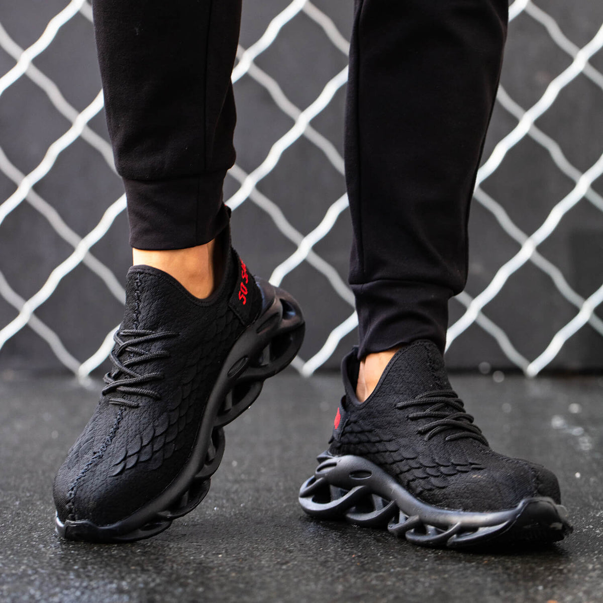 WESTMARE Zephyr Lightweight Steel Toe Work Sneakers - Black