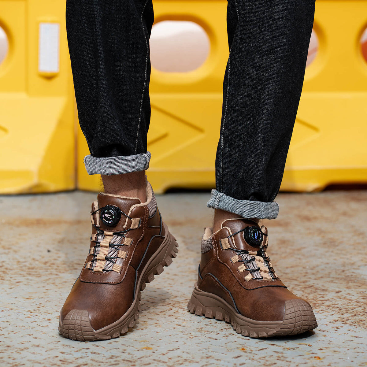 WESTMARE Circuit EH Composite Toe Dial-Lacing Work Boots - Brown