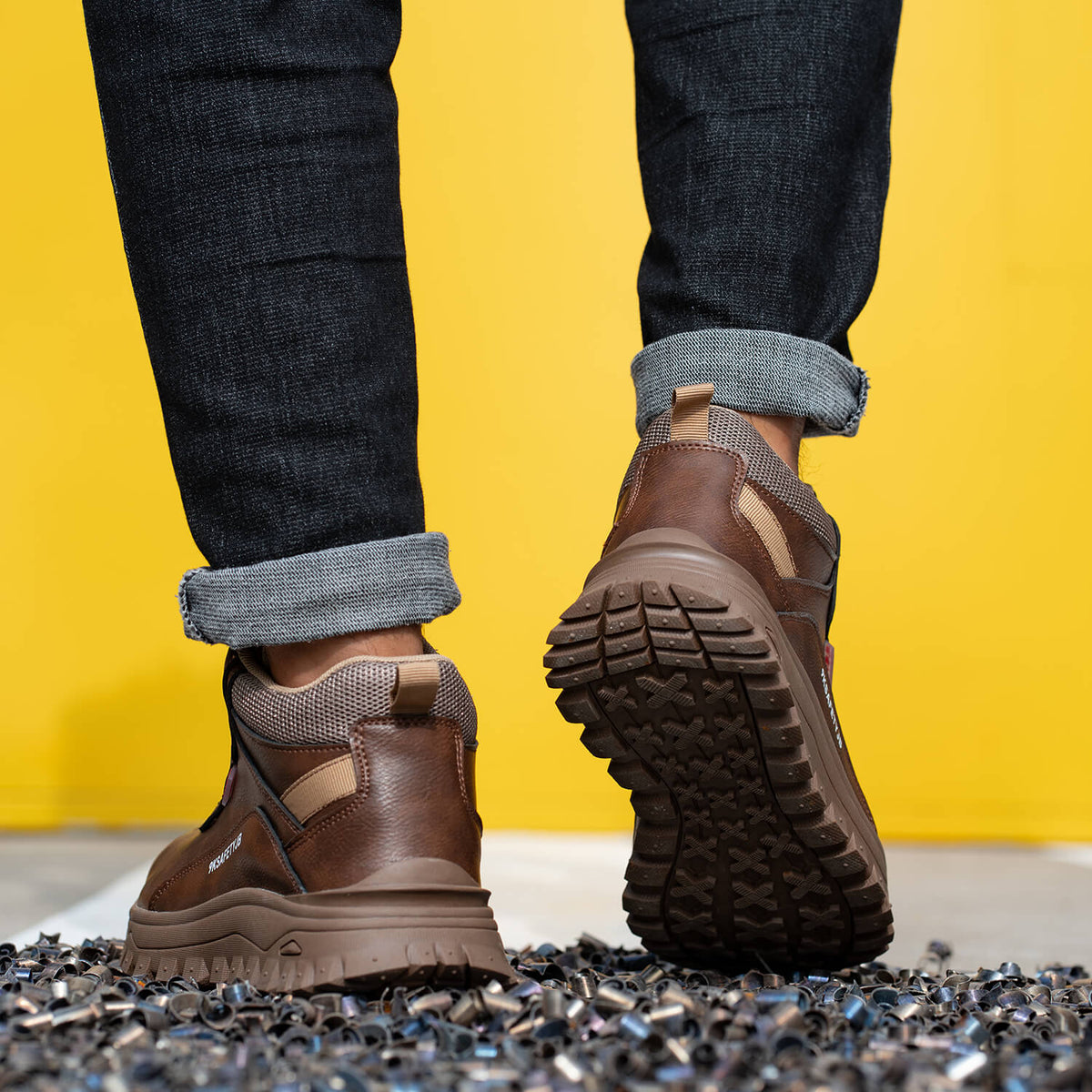 WESTMARE Circuit EH Composite Toe Dial-Lacing Work Boots - Brown