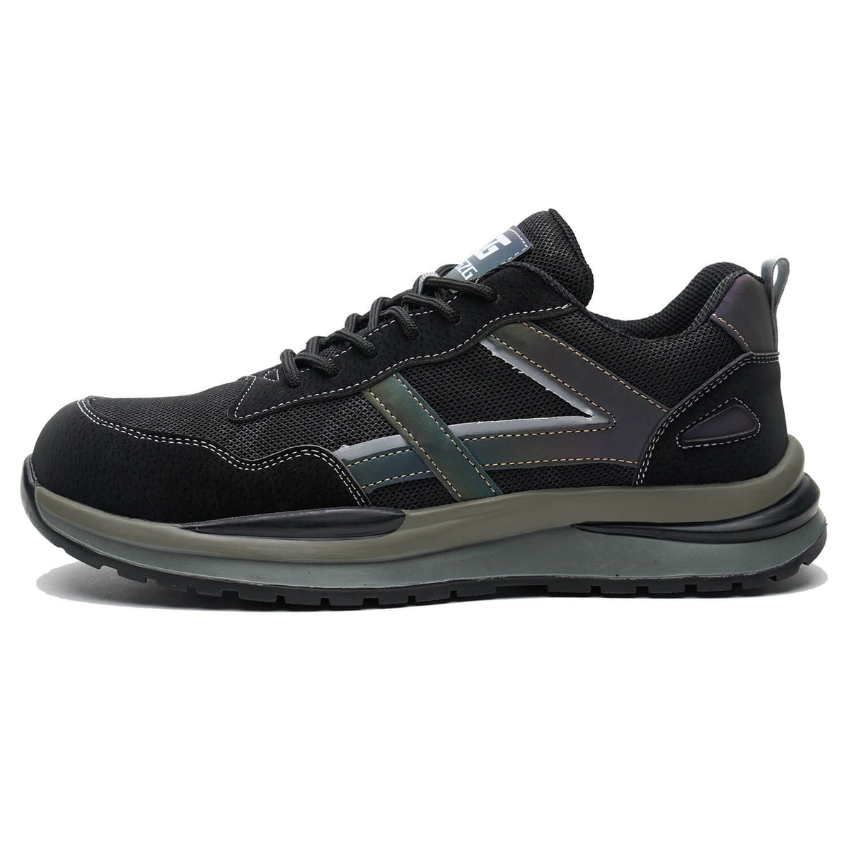 WESTMARE Forge Steel Toe Slip-Resistant Work Sneakers - Khaki
