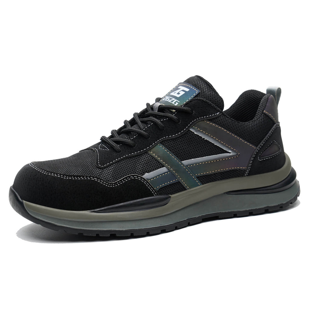 WESTMARE Forge Steel Toe Slip-Resistant Work Sneakers - Khaki