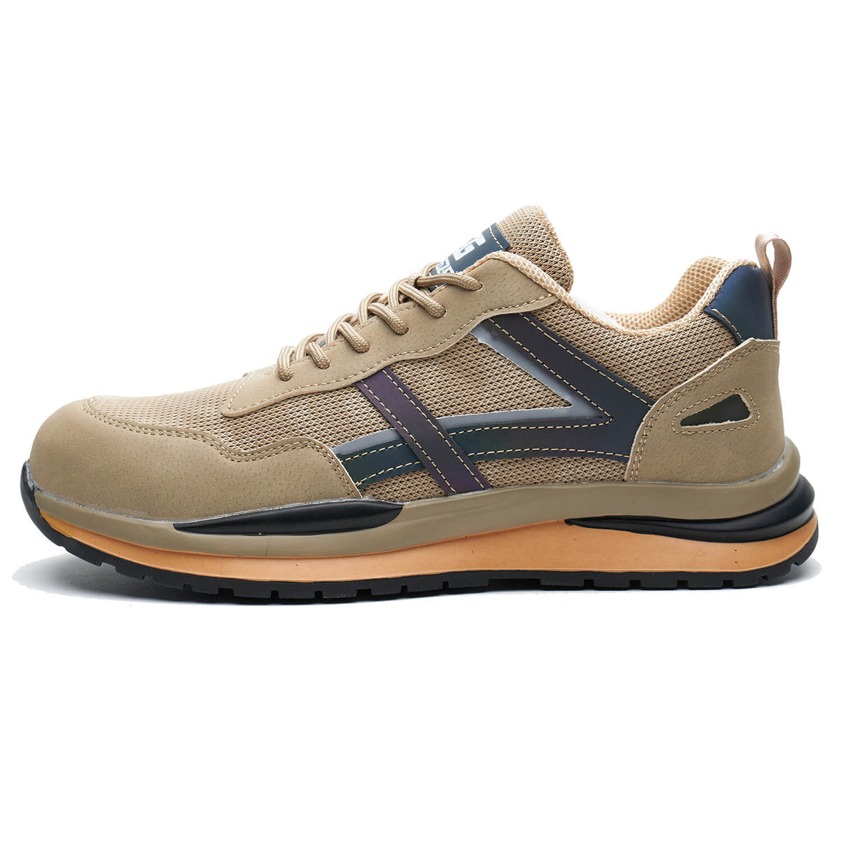 WESTMARE Forge Steel Toe Slip-Resistant Work Sneakers - Khaki