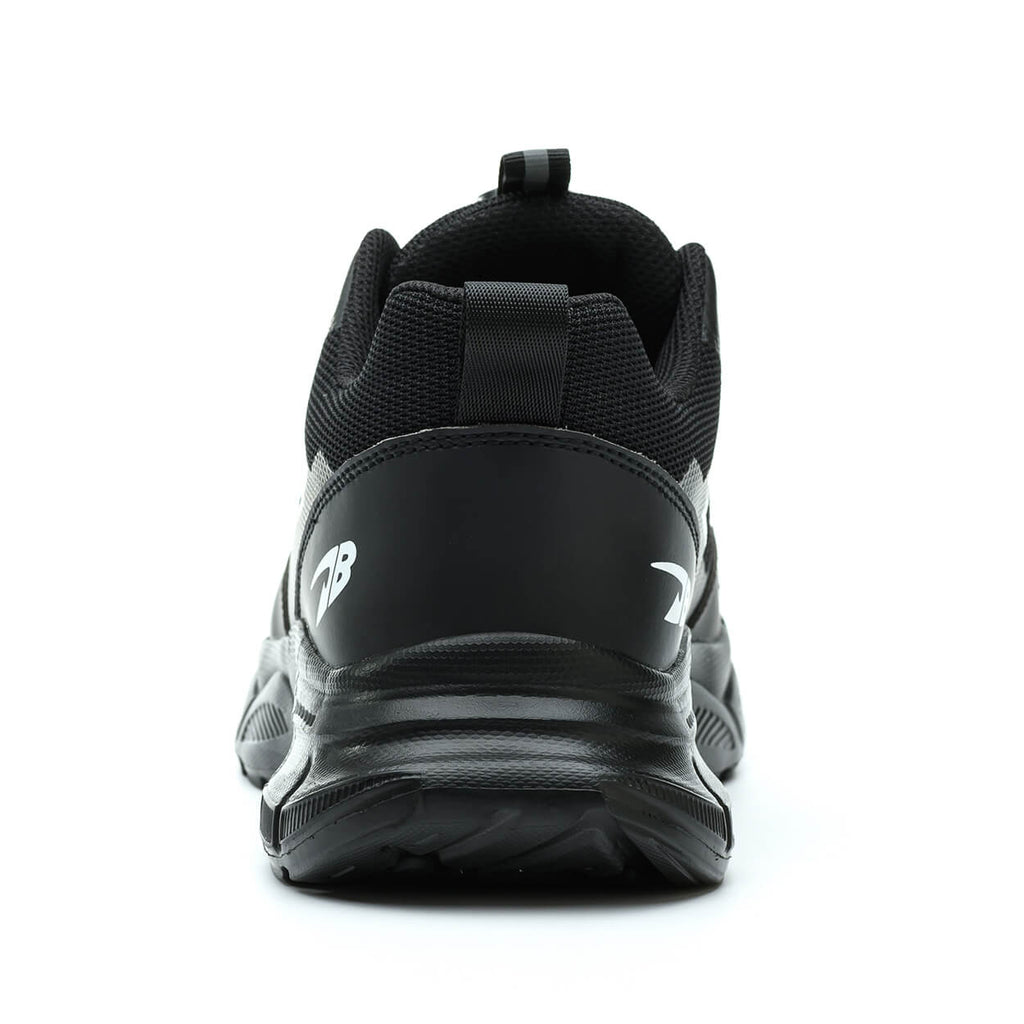 WESTMARE Dial-Lacing Breathable Steel Toe Work Sneakers - Black