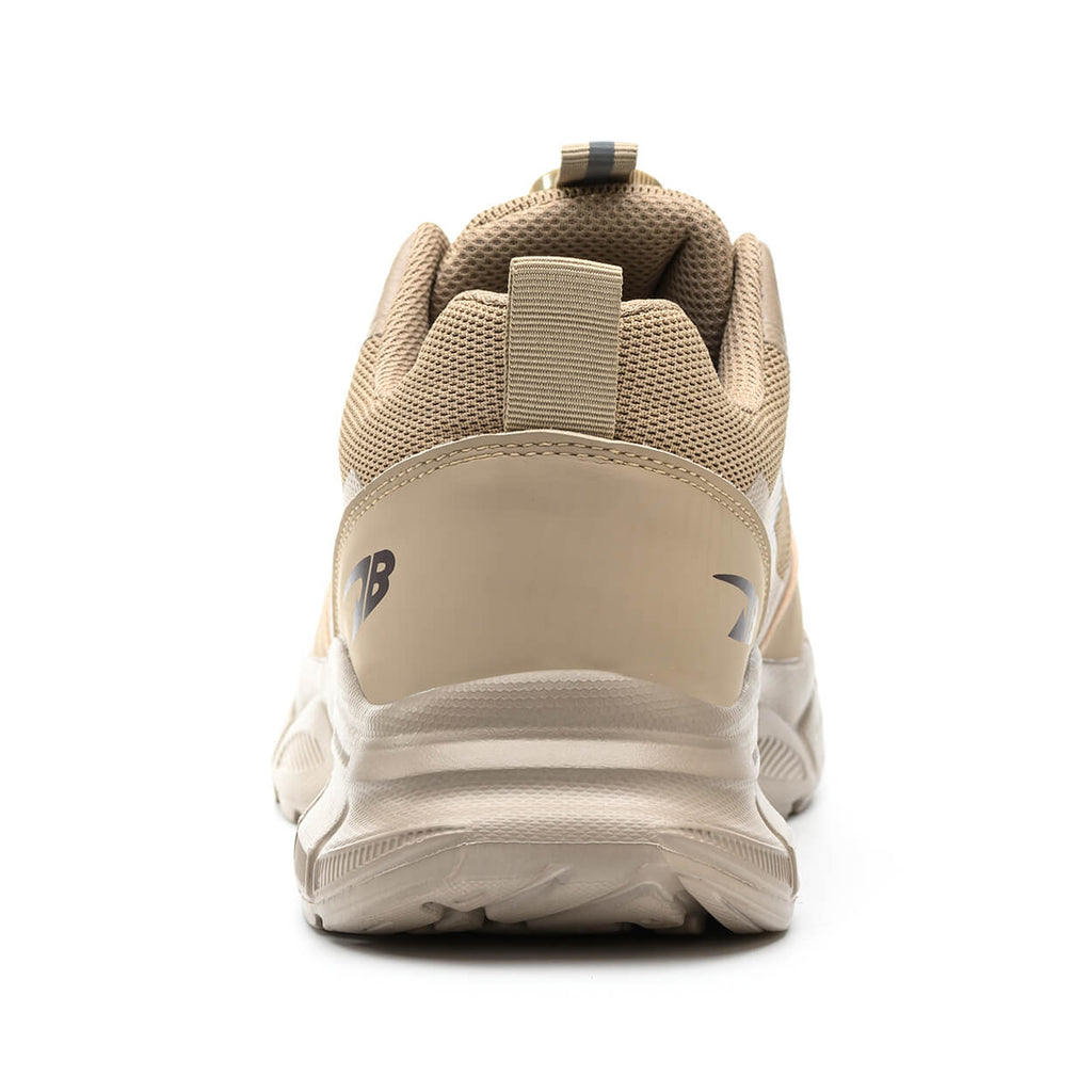 WESTMARE Dial-Lacing Breathable Steel Toe Work Sneakers - Khaki