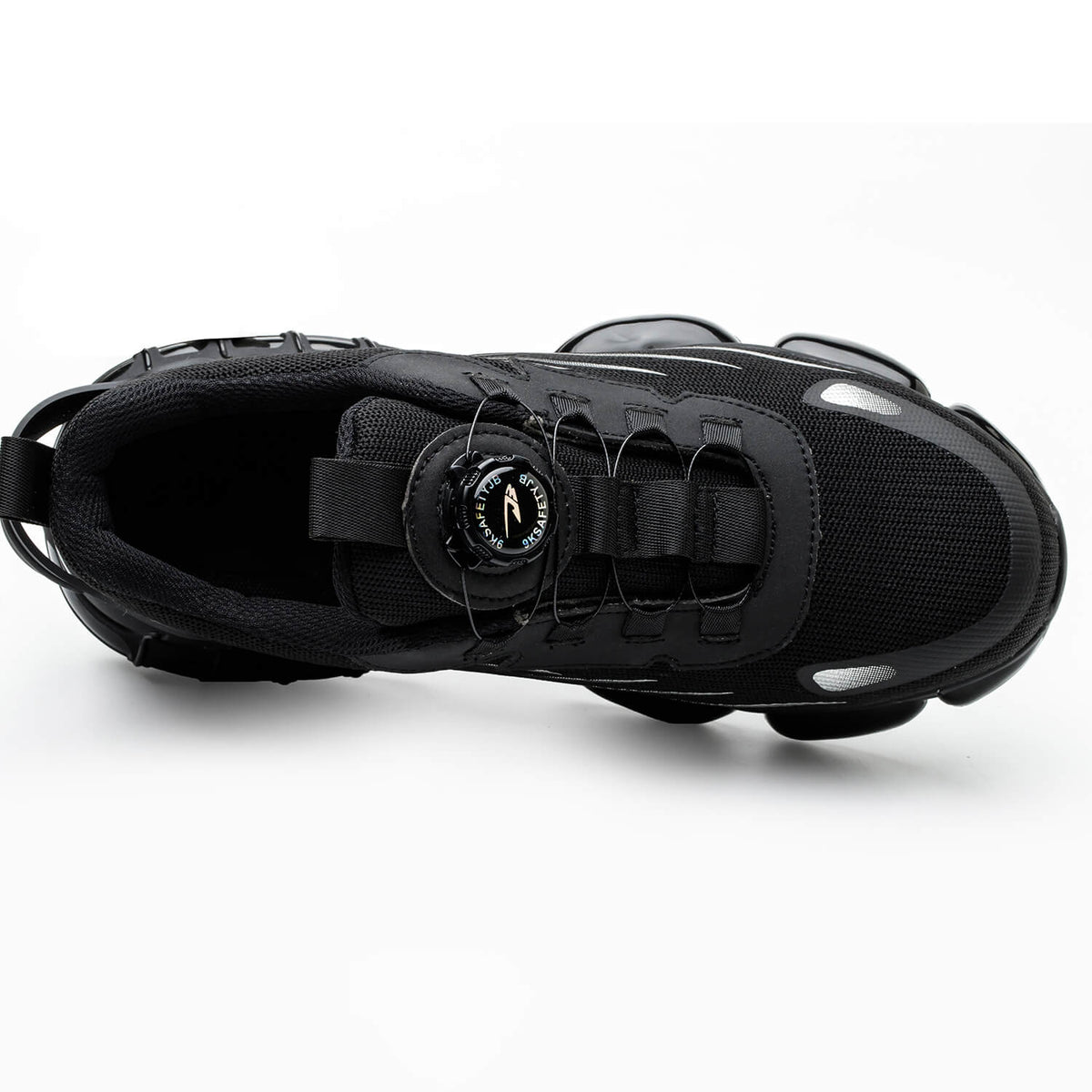 WESTMARE Vector Steel Toe Dial-Lacing Work Sneakers - Black