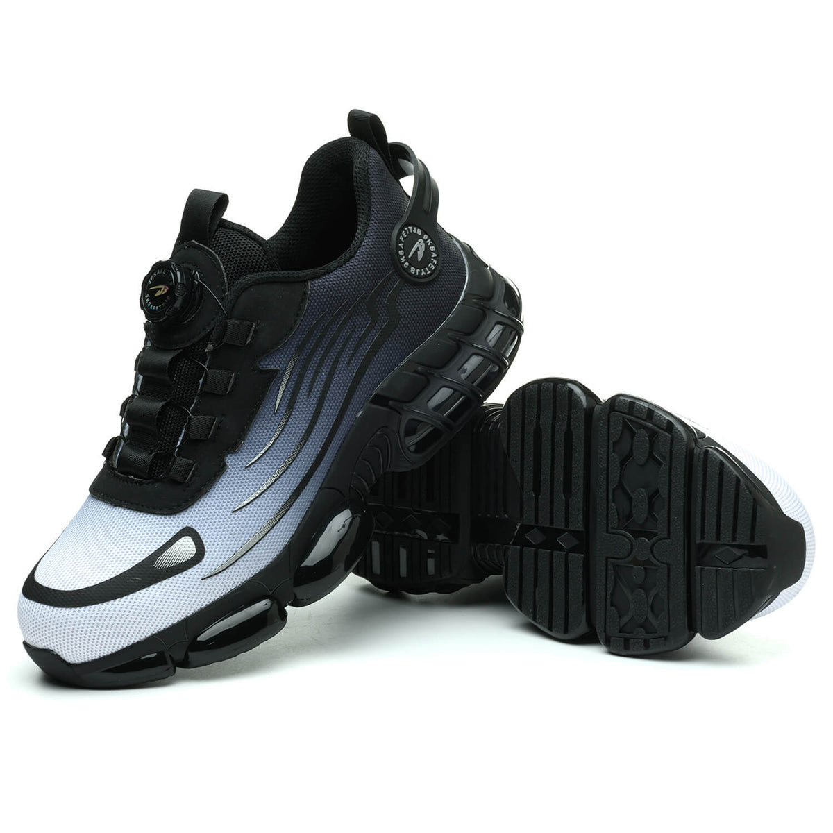 WESTMARE Vector Steel Toe Dial-Lacing Work Sneakers - Gray