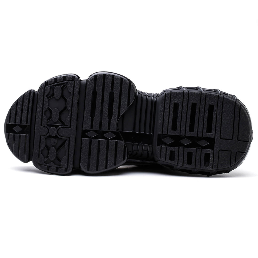 WESTMARE Vector Steel Toe Dial-Lacing Work Sneakers - Black
