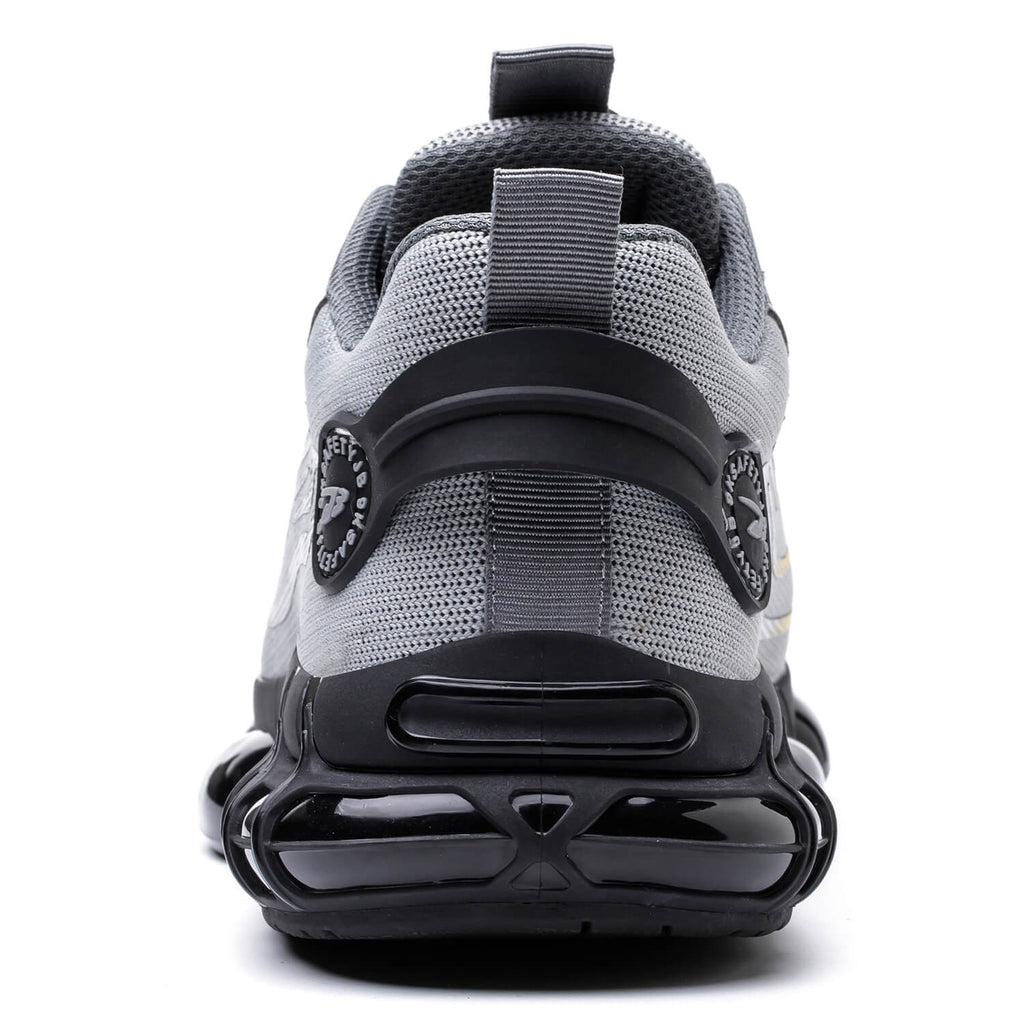WESTMARE Vector Steel Toe Dial-Lacing Work Sneakers - Black