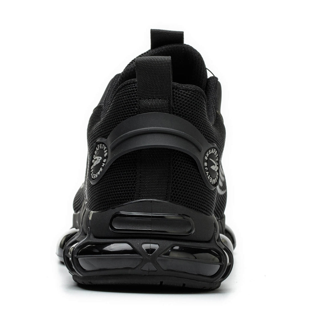 WESTMARE Torque Steel Toe Dial-Lacing Work Sneakers - Black