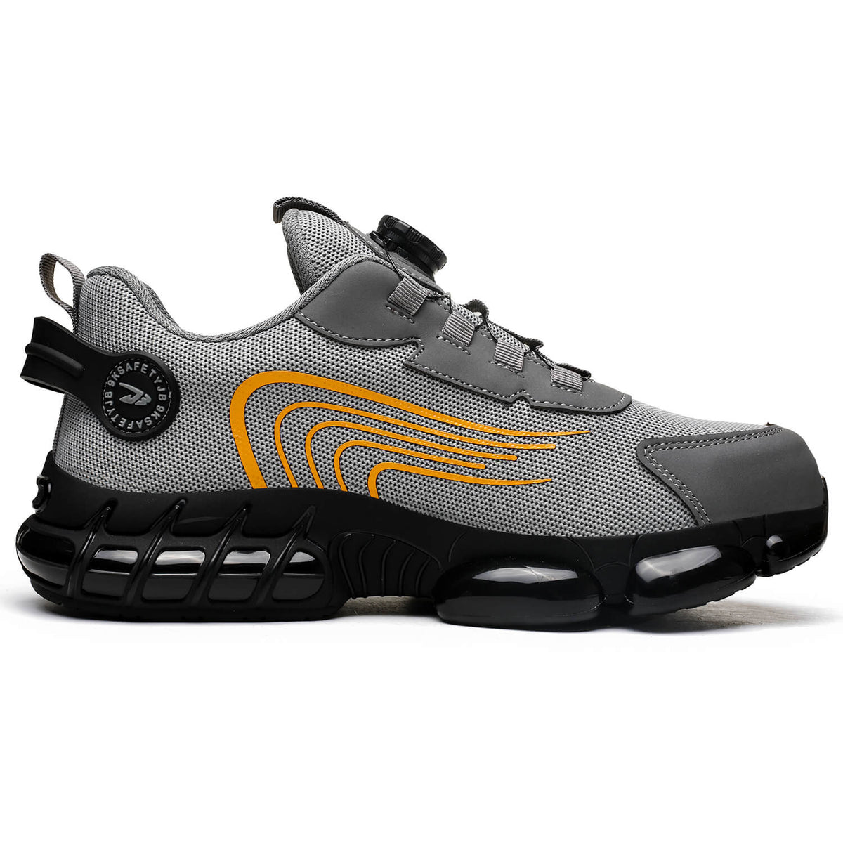 WESTMARE Torque Steel Toe Dial-Lacing Work Sneakers - Black