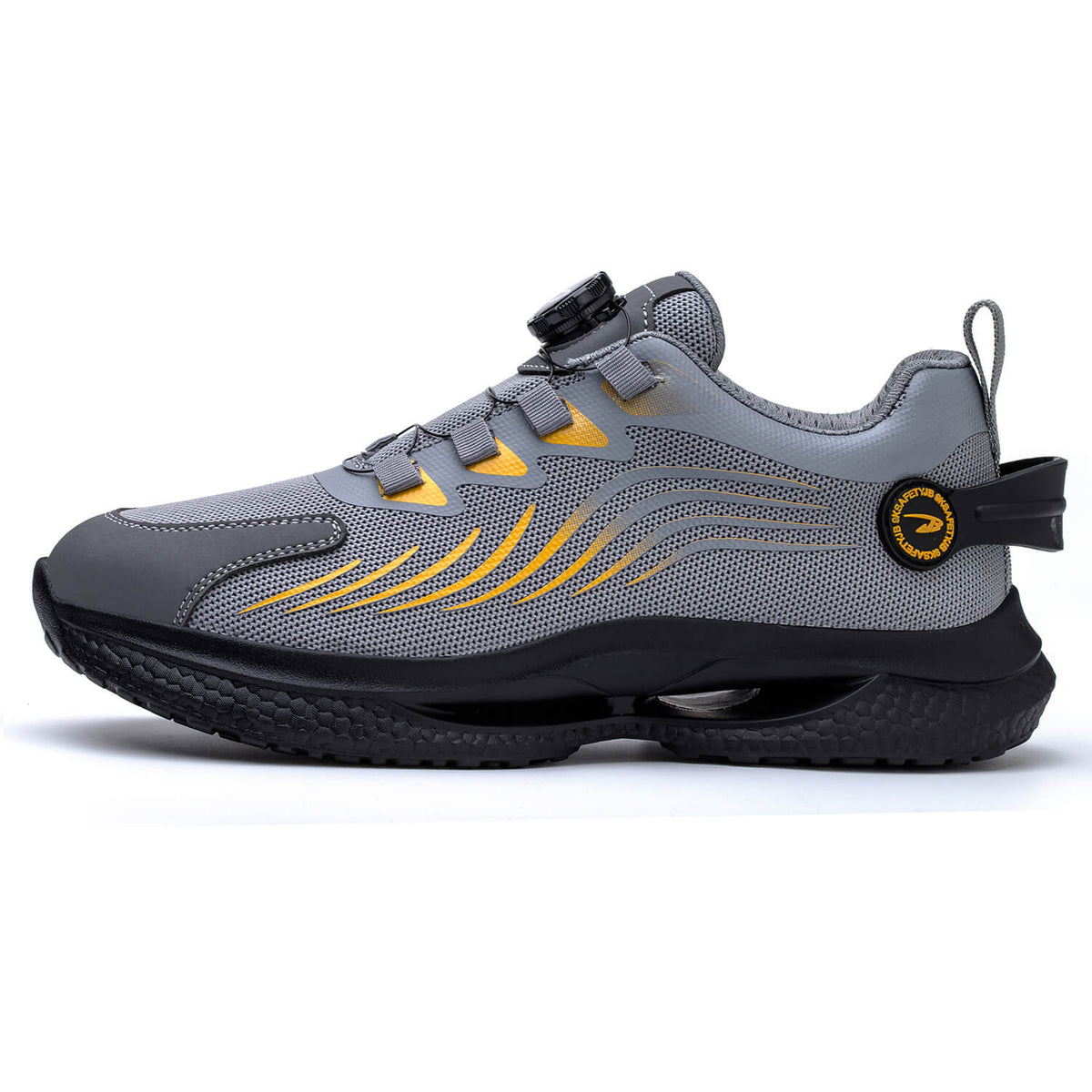 WESTMARE Dial-Lacing Steel Toe Work Sneakers - Black