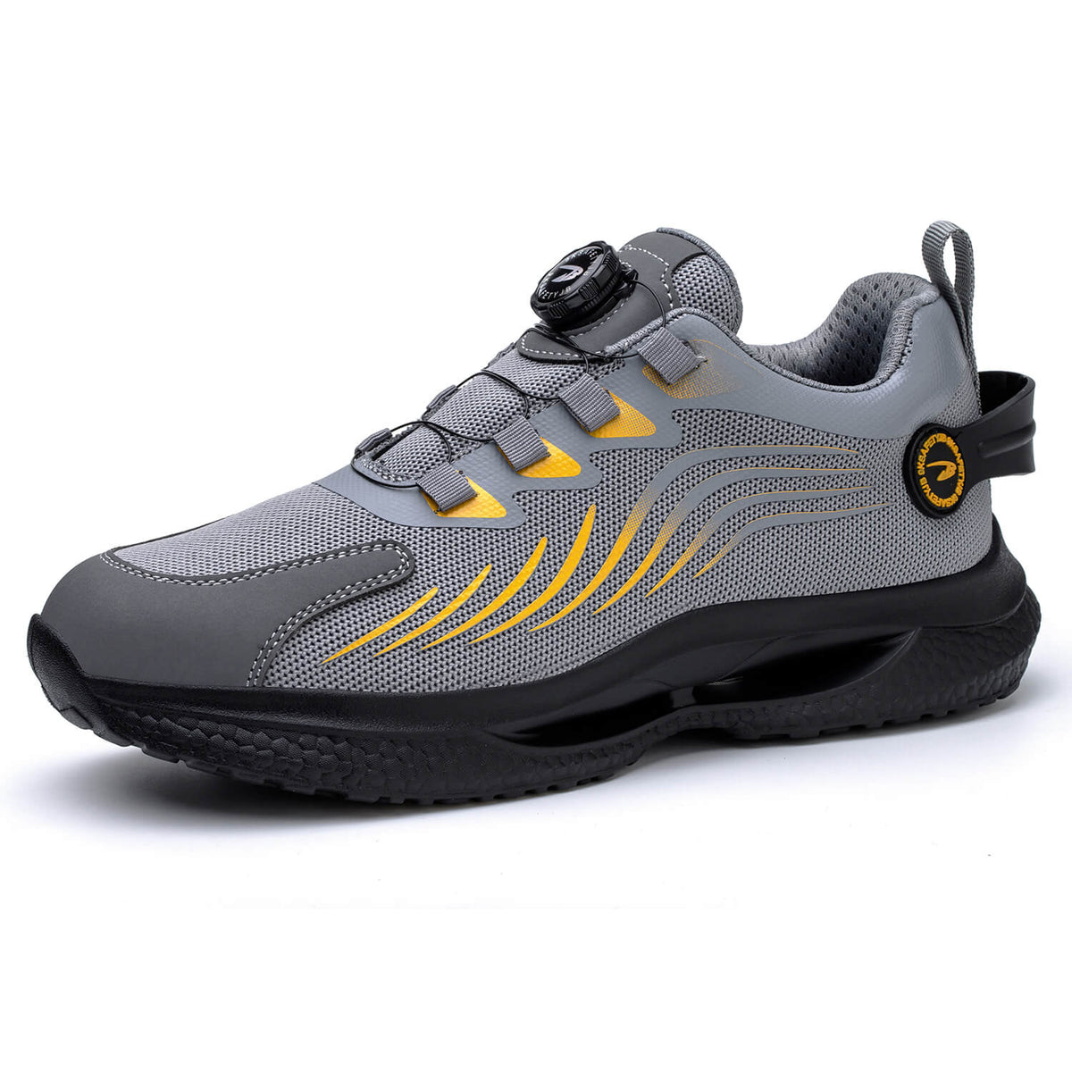 WESTMARE Dial-Lacing Steel Toe Work Sneakers - Black
