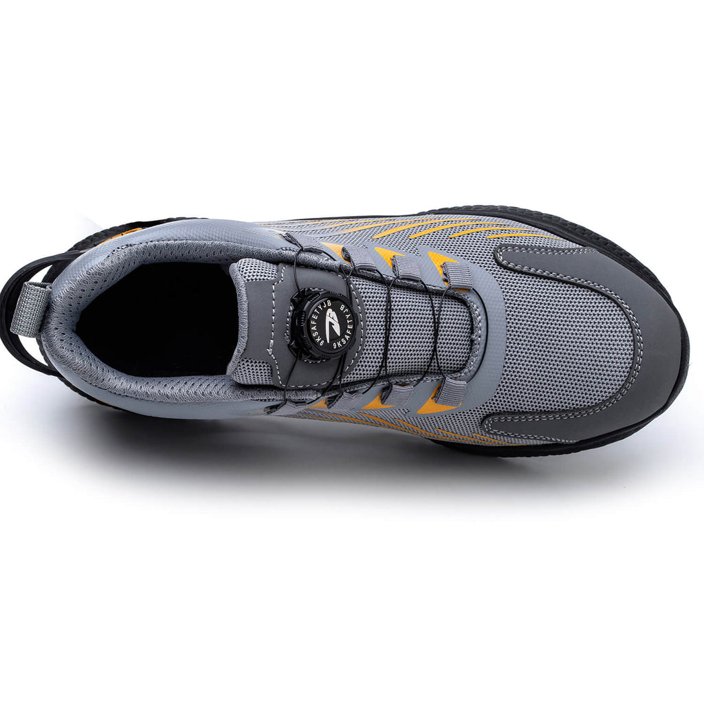 WESTMARE Dial-Lacing Steel Toe Work Sneakers - Black