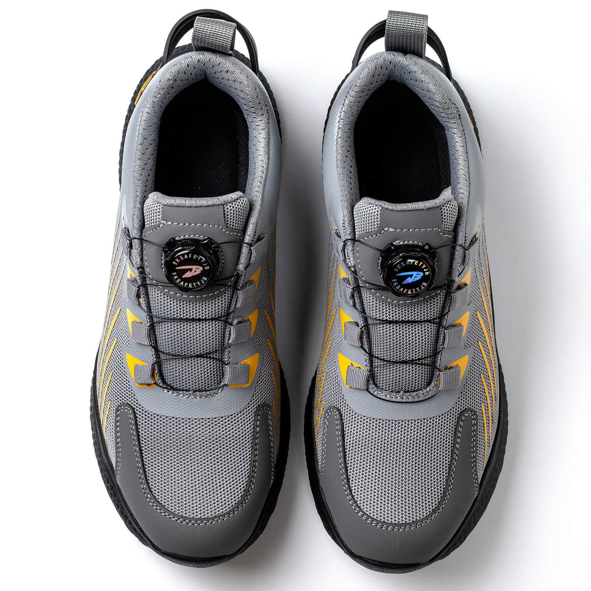 WESTMARE Dial-Lacing Steel Toe Work Sneakers - Black