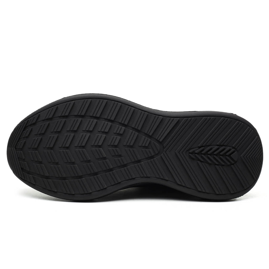 WESTMARE Dial-Lacing Water-resistant Steel Toe Sneakers - Black/White