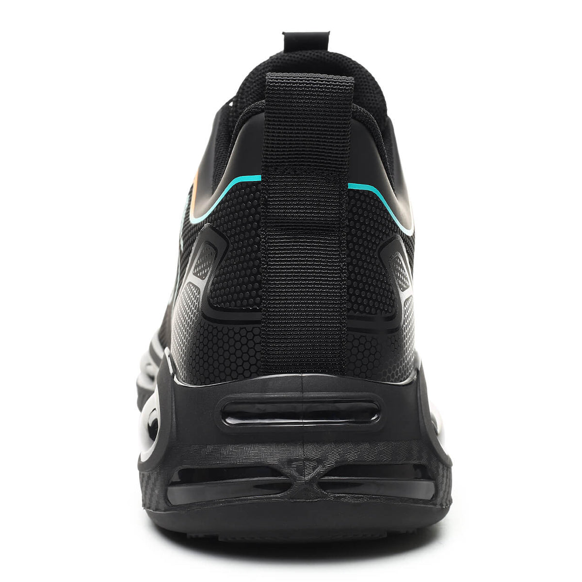 WESTMARE Dial-Lacing Water-resistant Steel Toe Sneakers - Black/White
