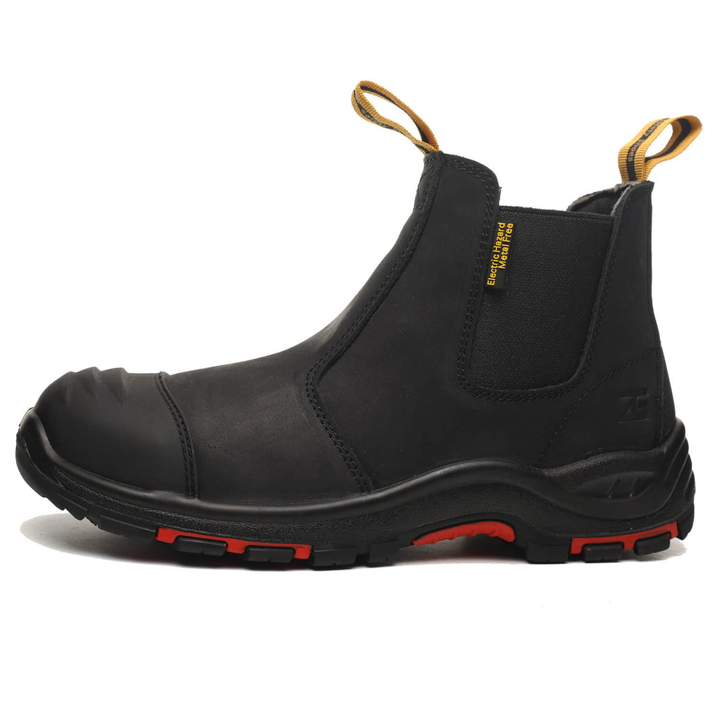 WESTMARE Anvil Men's 6" Composite Toe Chelsea Work Boots - Black