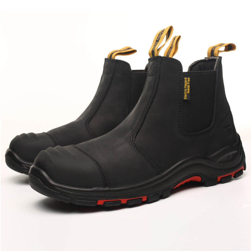 WESTMARE Anvil Men's 6" Composite Toe Chelsea Work Boots - Black