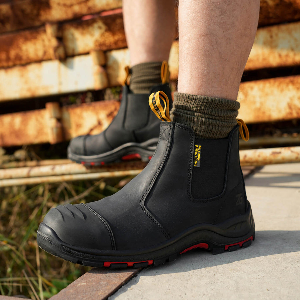 WESTMARE Anvil Men's 6" Composite Toe Chelsea Work Boots - Brown