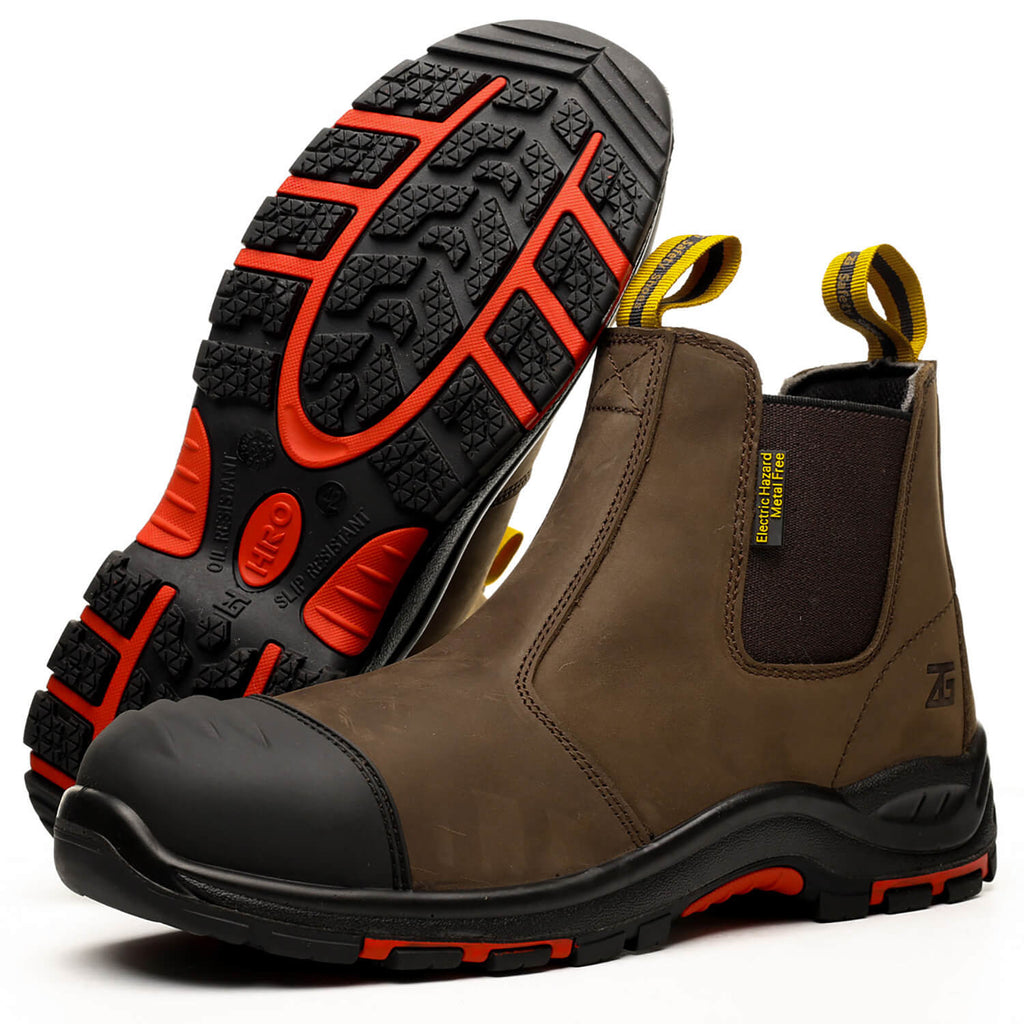 WESTMARE Anvil Men's 6" Composite Toe Chelsea Work Boots - Black