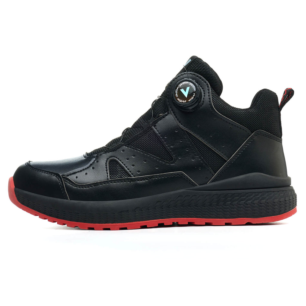 WESTMARE Rampart Men's 6" Steel Toe Dial-Lacing Work Boots - Black