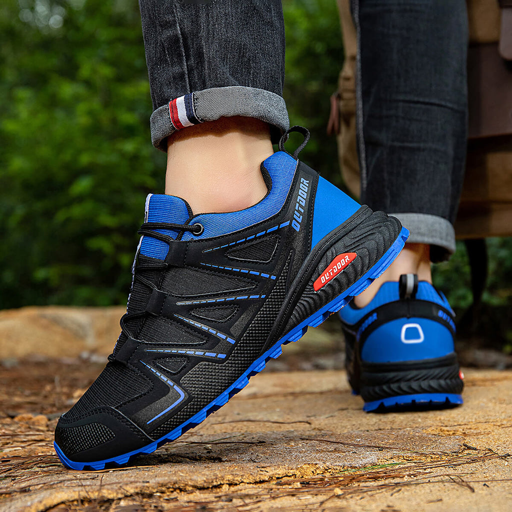 WESTMARE Keston Men's Soft Toe Work Sneakers - Black/Blue