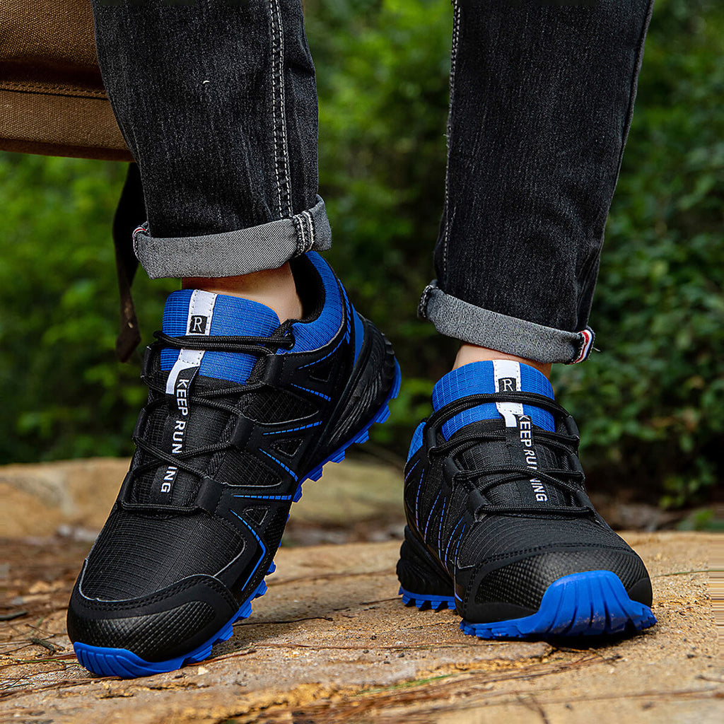 WESTMARE Keston Men's Soft Toe Work Sneakers - Black/Blue