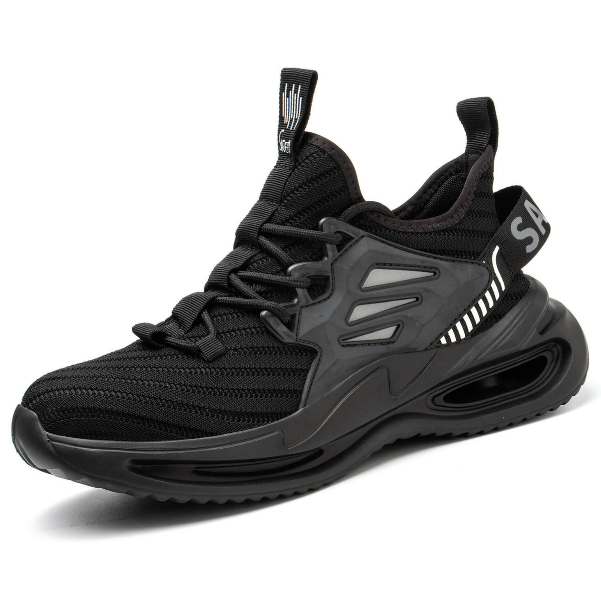 WESTMARE Men's Comfortable Steel Toe Athletic Shoes - Black