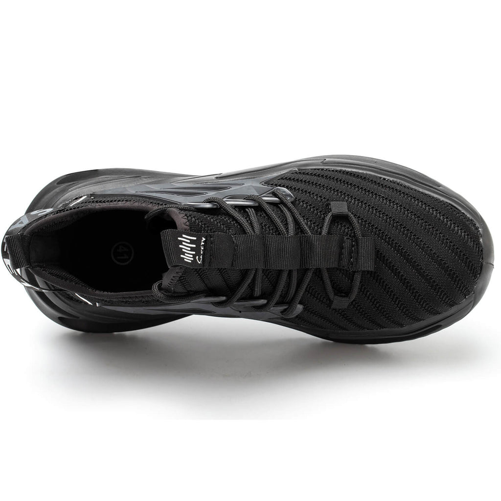 WESTMARE Men's Comfortable Steel Toe Athletic Shoes - Black