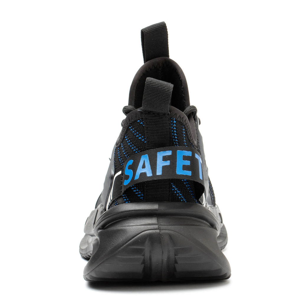 WESTMARE Men's Comfortable Steel Toe Athletic Shoes - Black