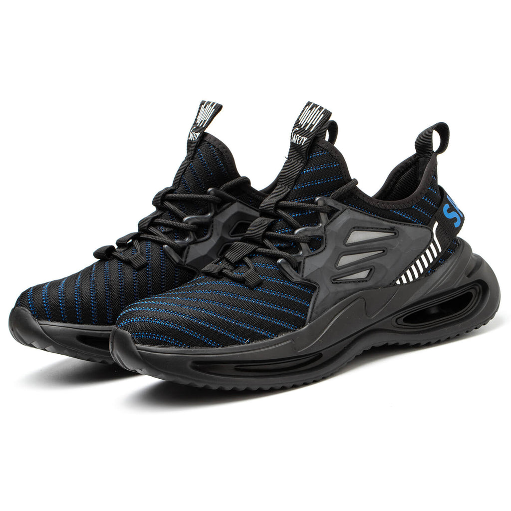 WESTMARE Men's Comfortable Steel Toe Athletic Shoes - Black