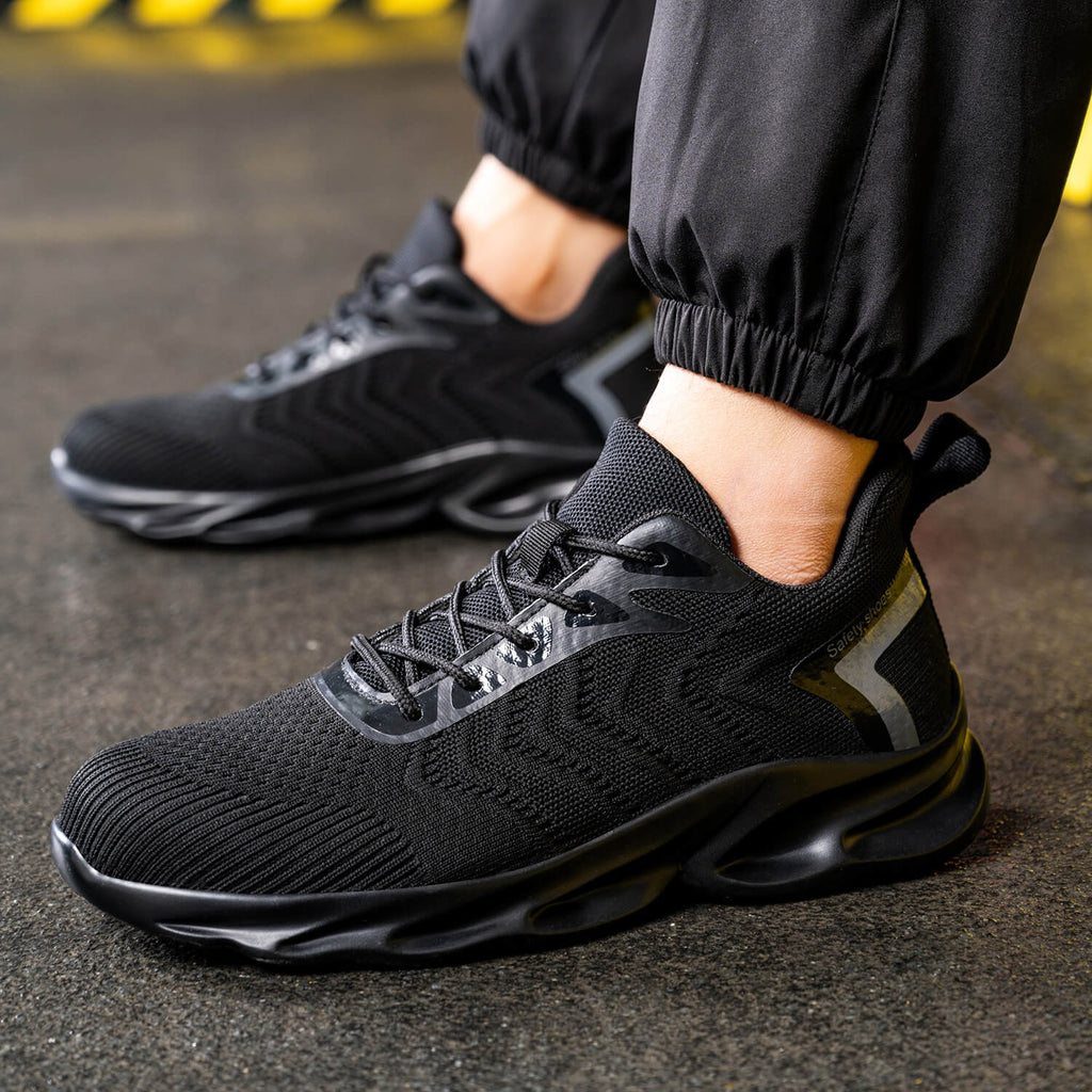 WESTMARE Corex Composite Toe Lightweight Work Sneakers - Black