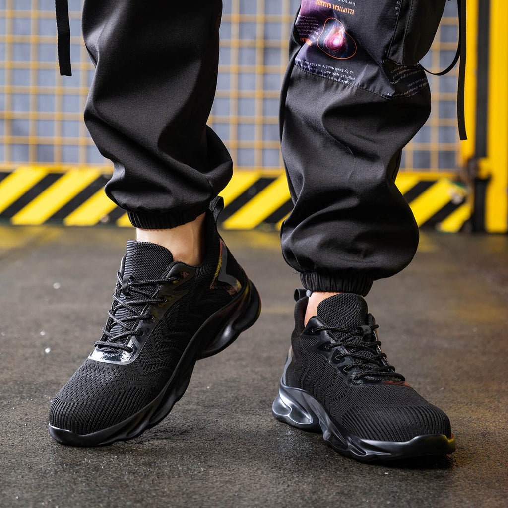 WESTMARE Corex Composite Toe Lightweight Work Sneakers - Black
