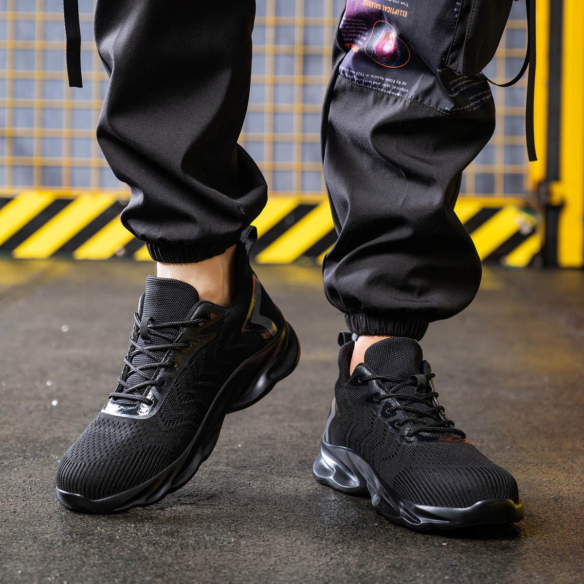 WESTMARE Corex Composite Toe Lightweight Work Sneakers - Black