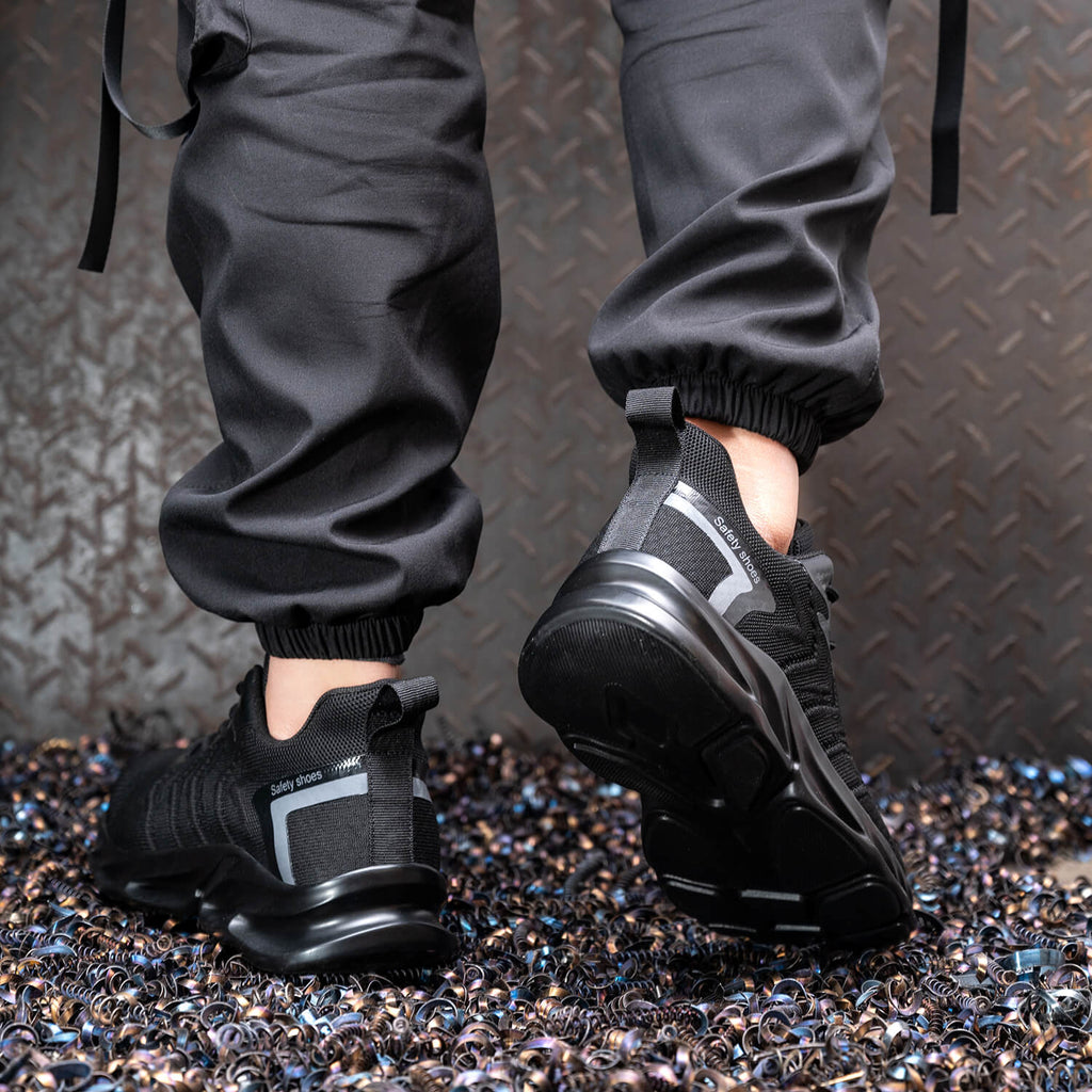WESTMARE Corex Composite Toe Lightweight Work Sneakers - Black