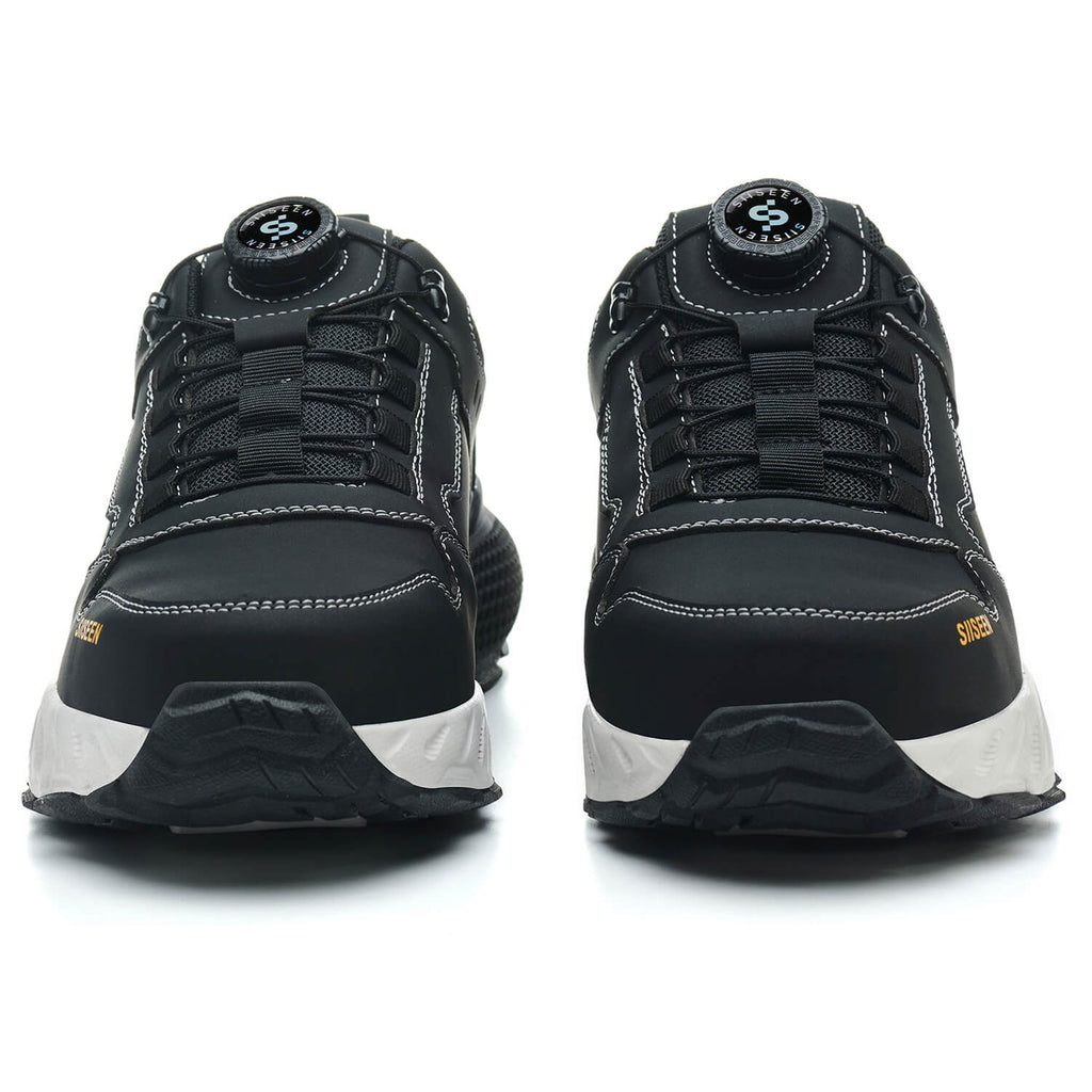 WESTMARE Kordex Low Men's Steel Toe Dial-Lacing Work Shoes - Black