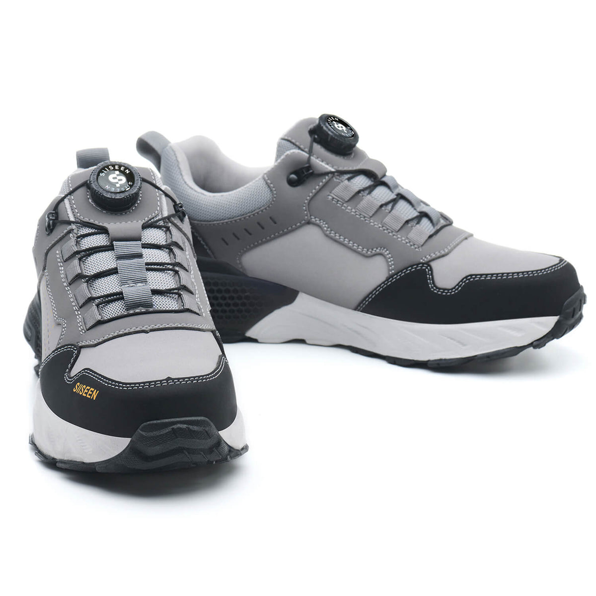 WESTMARE Kordex Low Men's Steel Toe Dial-Lacing Work Shoes - Gray