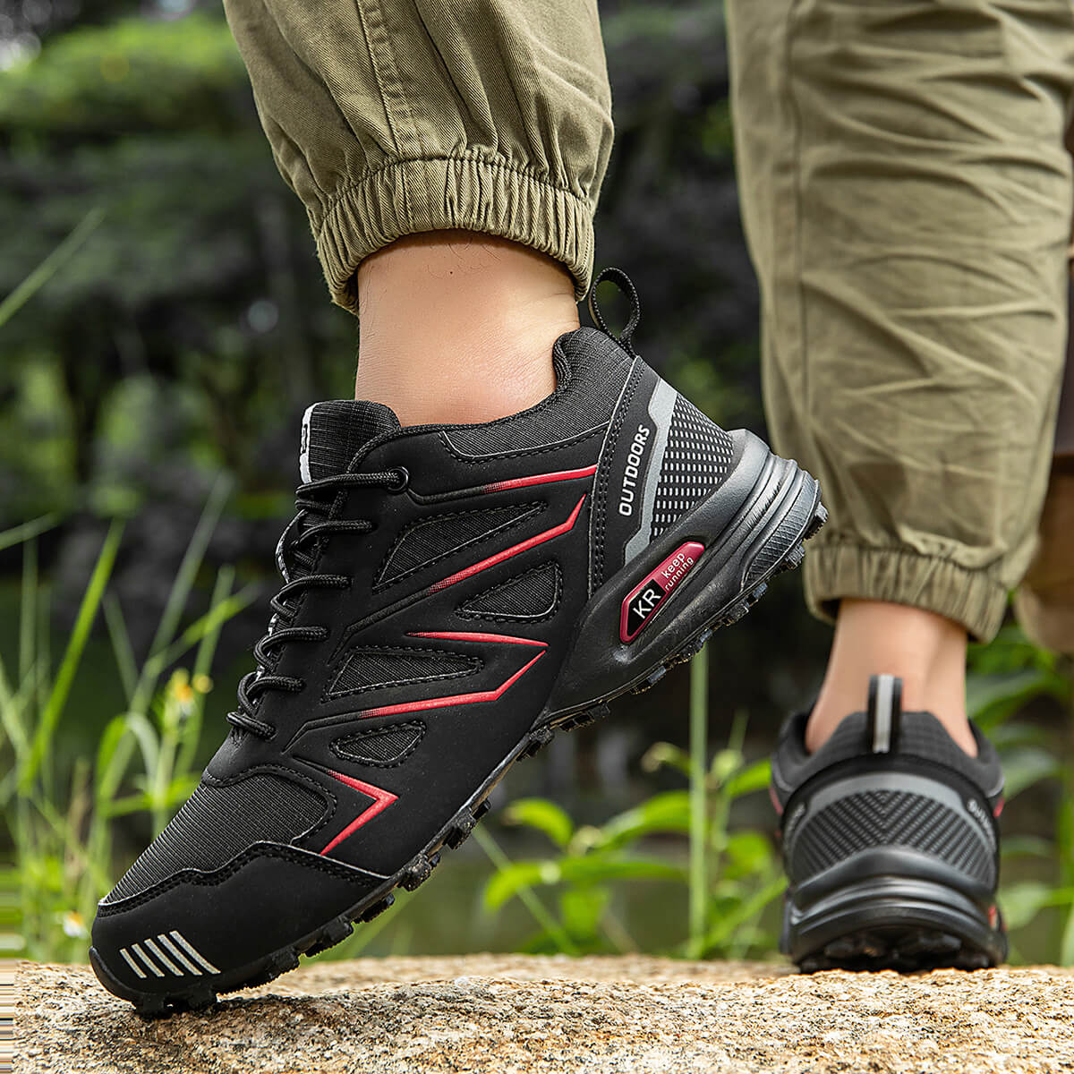 WESTMARE Mercer Men's Lightweight Soft Toe Work Sneakers - Black