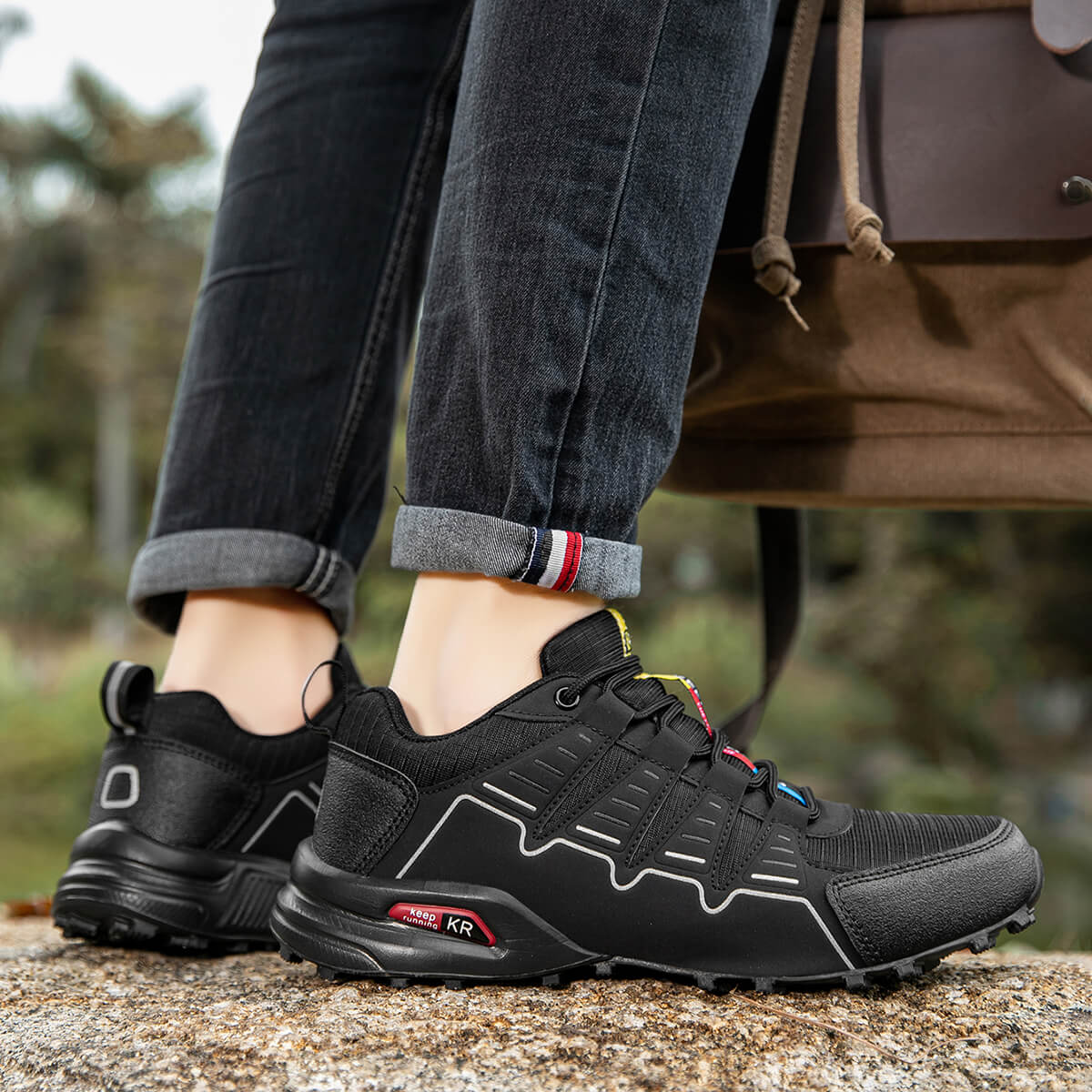 WESTMARE Dexter Men's Soft Toe Lightweight Work Sneakers - Black