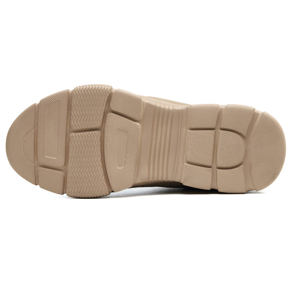 WESTMARE Men's Steel Toe Dial-Lacing Work Boots - Beige